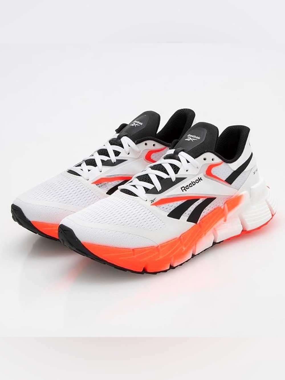 NWOT Reebok FloatZig 1 Men’s Running Shoes White + Orange Size 10 Sneakers New
